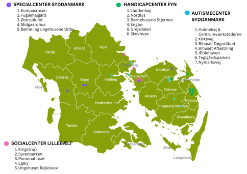 Vagtordningens arbejdssteder socialområdet