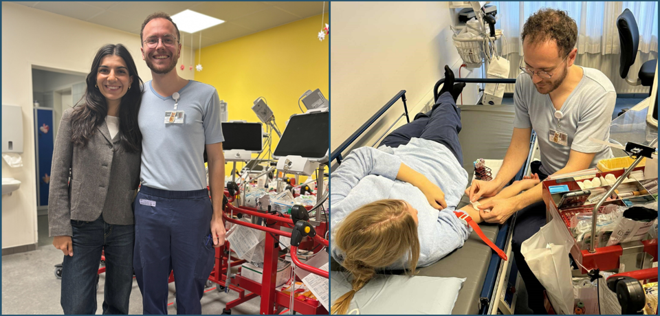 Ansatte på blodprøve og biokemi hold