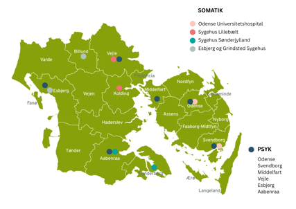 Vagtordningens arbejdssteder psykiatri og somatik